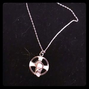Solid sterling silver religious necklace